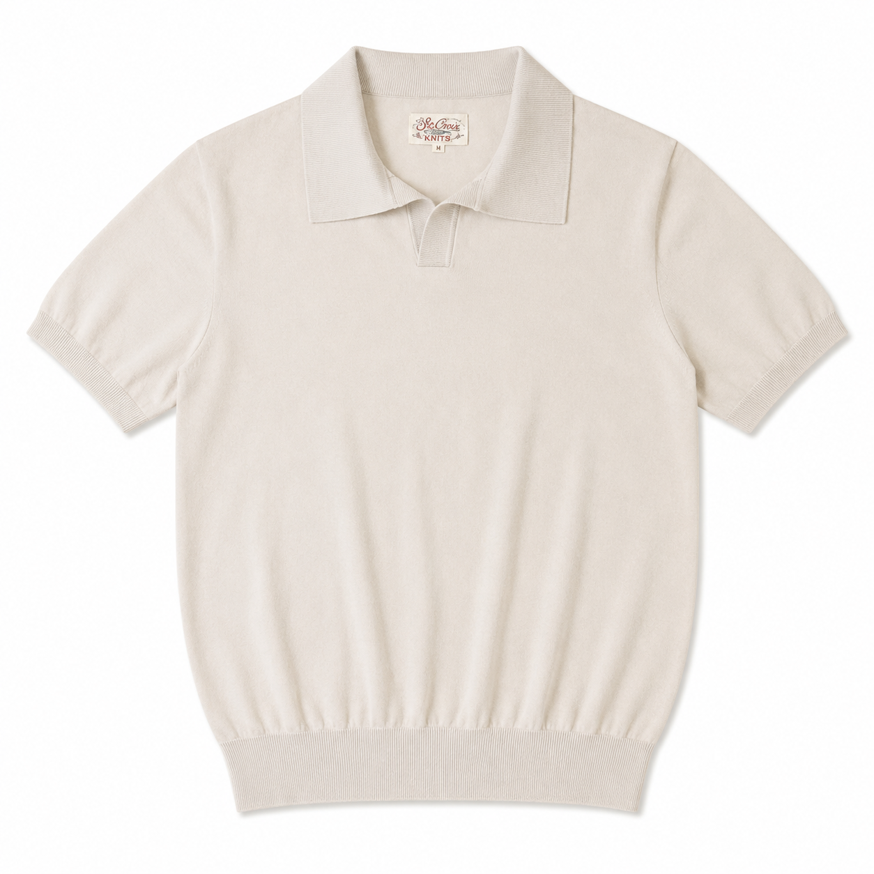 Strikket Poloskjorte til Herre – Slim Fit med Elegant Italiensk-Inspirert Stil