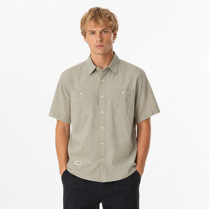 Utility Skjorte til Herre – Lett Cargo Sommerschjorte med Urban Stil
