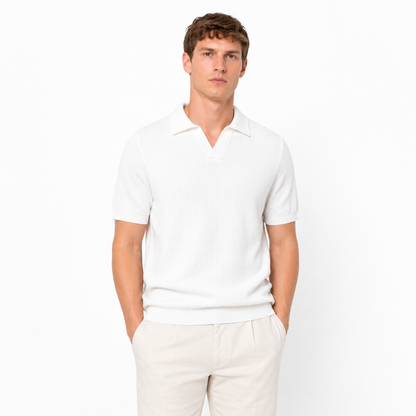 “Old Money” Polo T-skjorte til Herre – Klassisk &amp; Elegant Stil