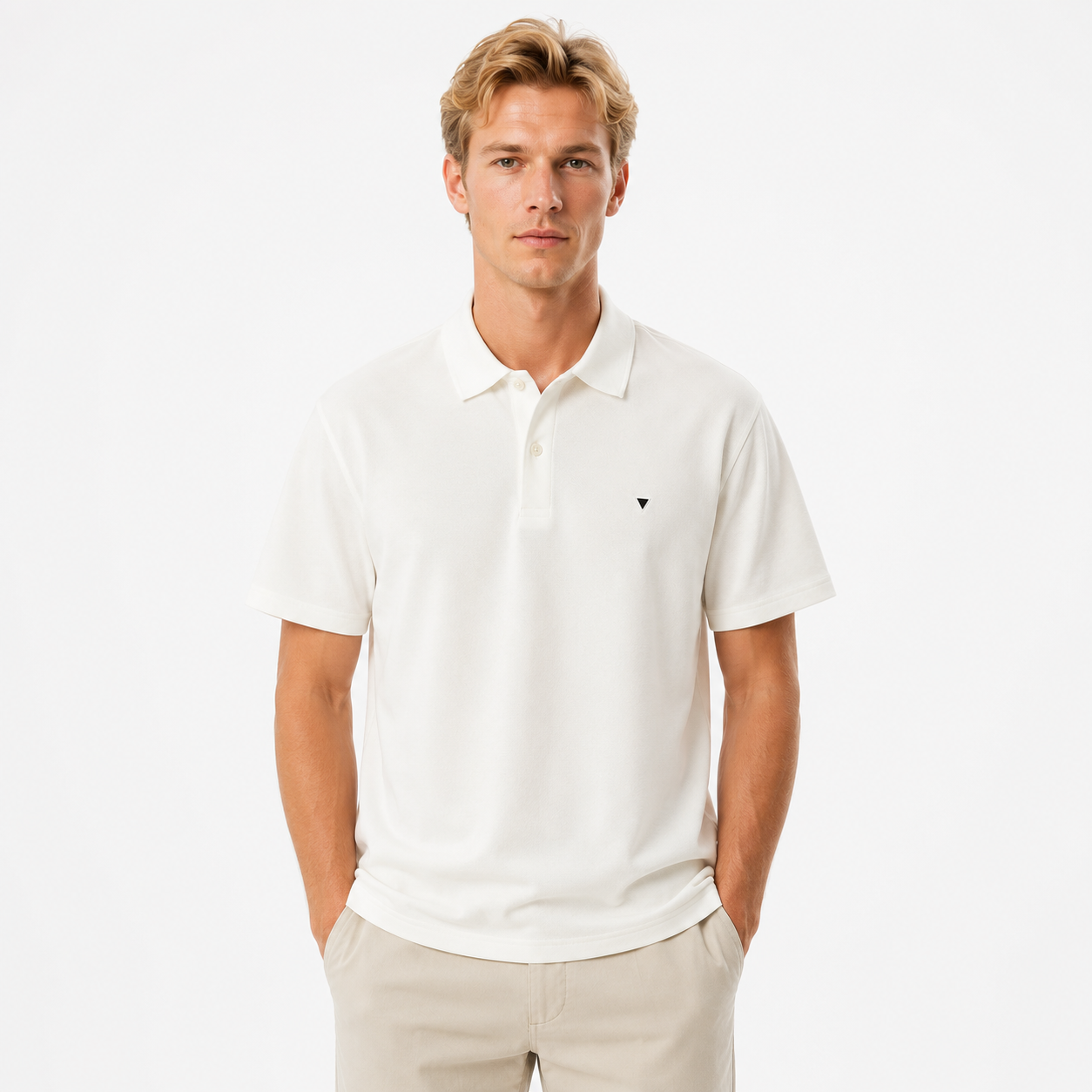 Polo T-skjorte til Herre – Kortermet Pikéskjorte med Brodert Logo