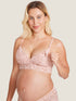 Ammebh i blonde med ekstra støtte – ammebralette uten bøyle – Mild rosa
