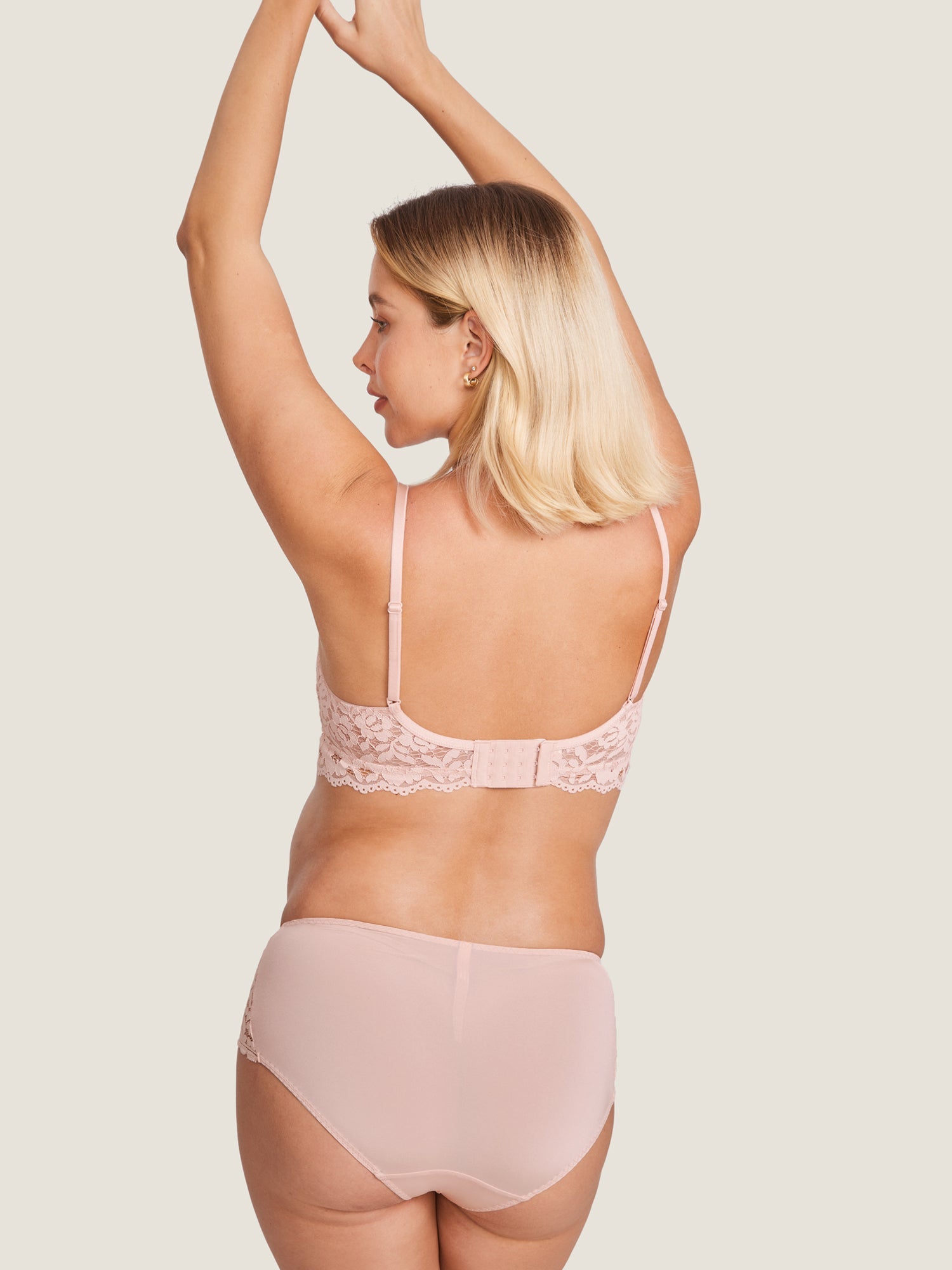 Ammebh i blonde med ekstra støtte – ammebralette uten bøyle