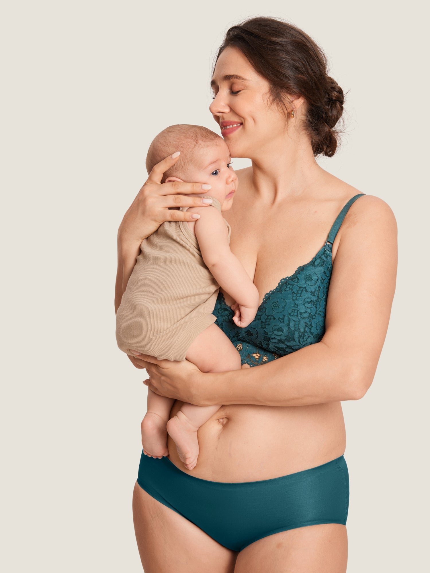 Ammebh i blonde med ekstra støtte – ammebralette uten bøyle