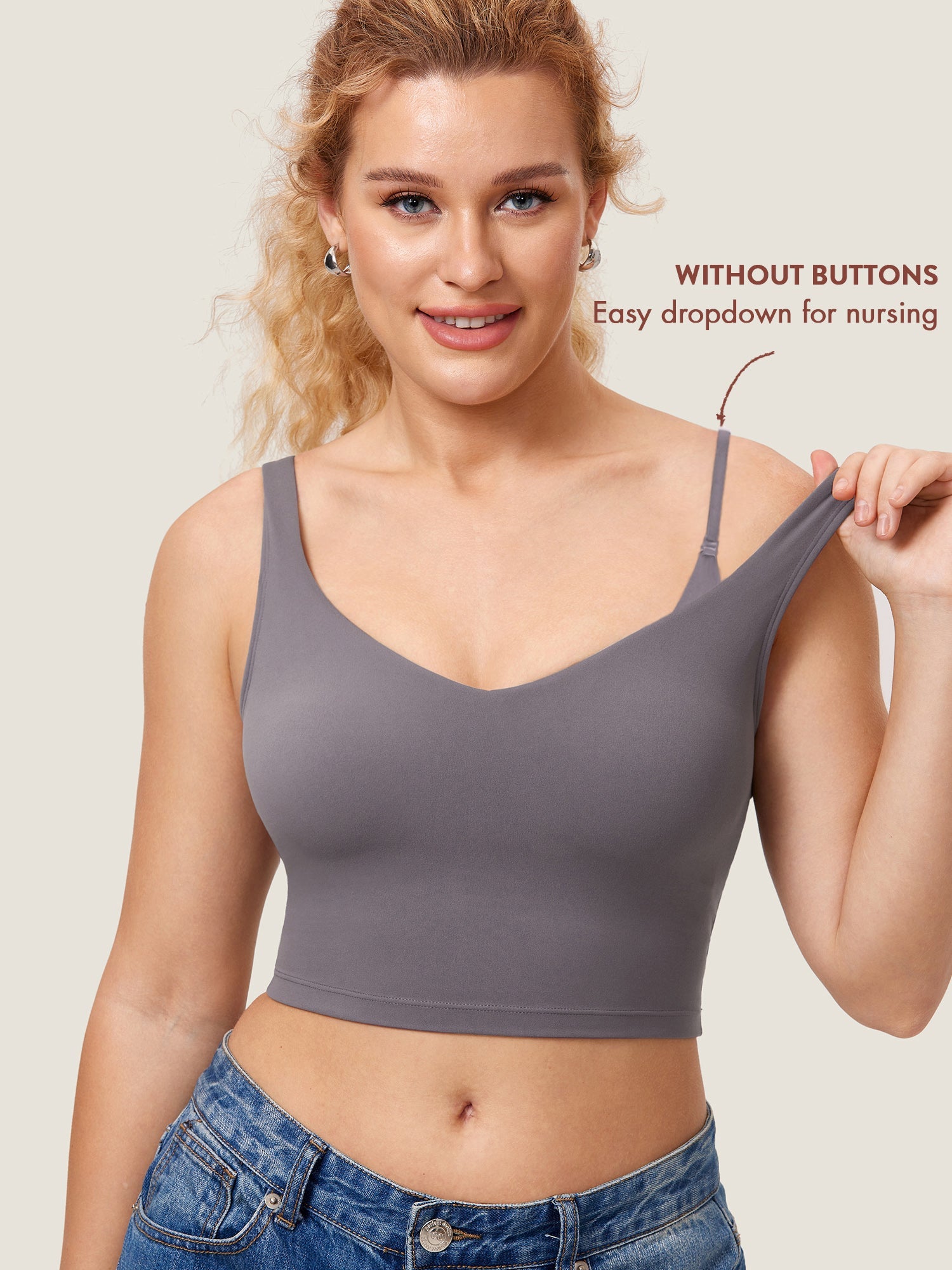 Ammetopp i croptop-modell – Natrelax® ammesinglet med innlegg