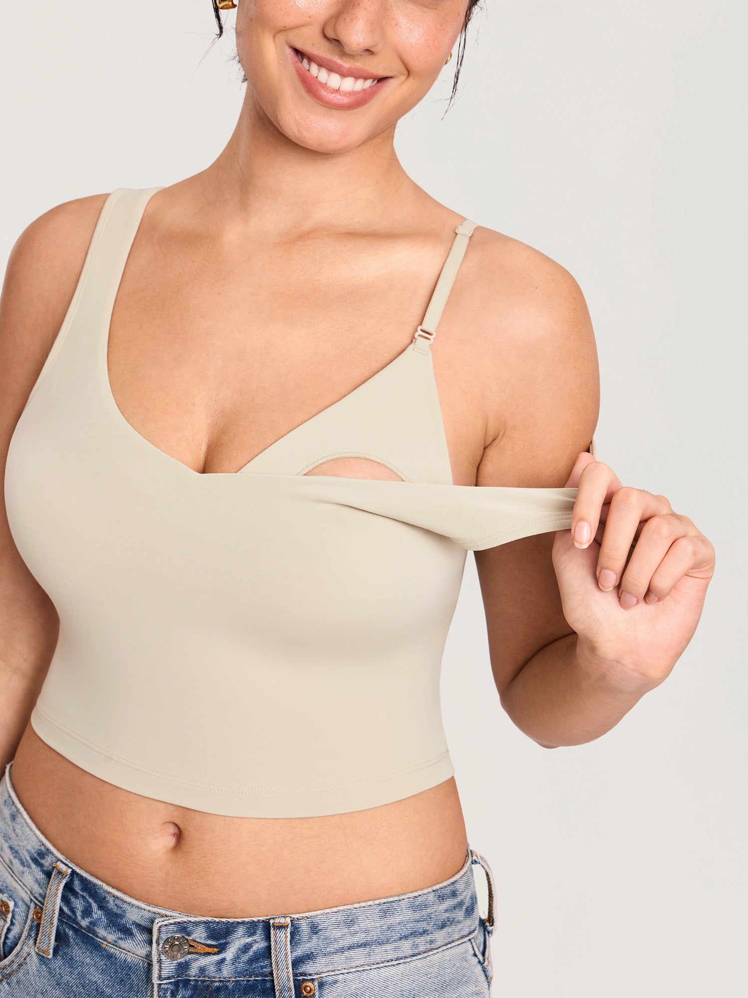 Ammetopp i croptop-modell – Natrelax® ammesinglet med innlegg