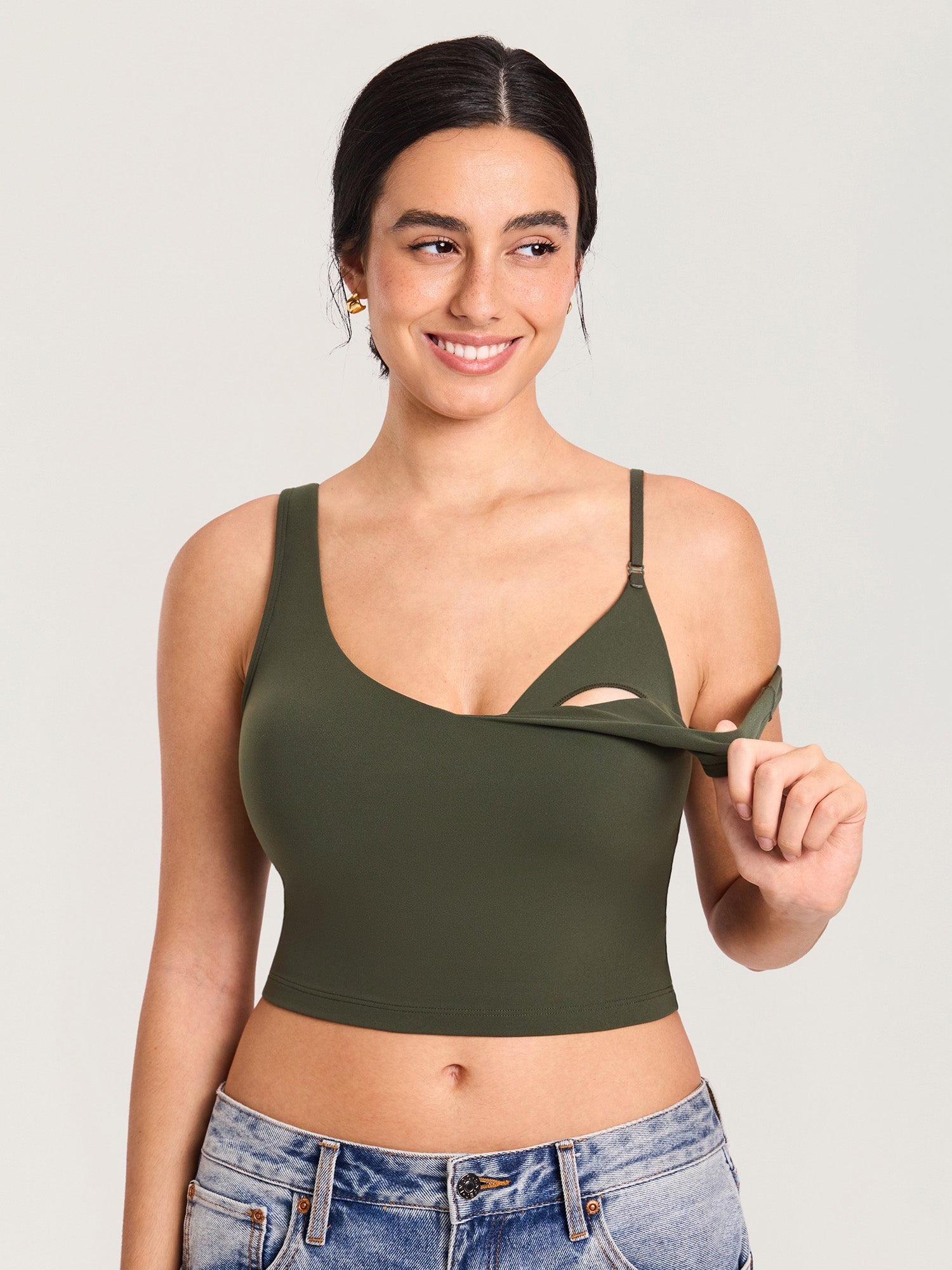 Ammetopp i croptop-modell – Natrelax® ammesinglet med innlegg