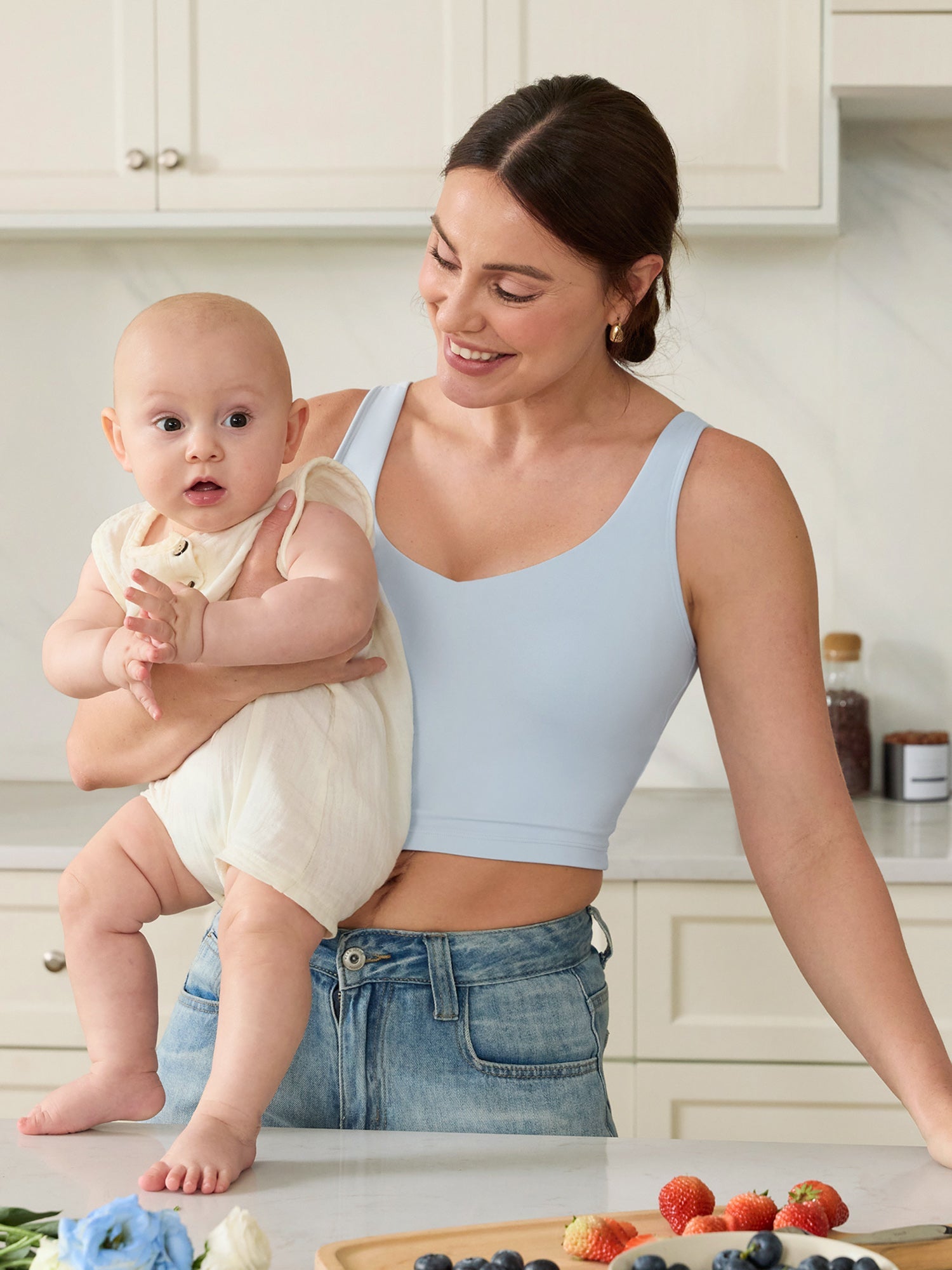 Ammetopp i croptop-modell – Natrelax® ammesinglet med innlegg