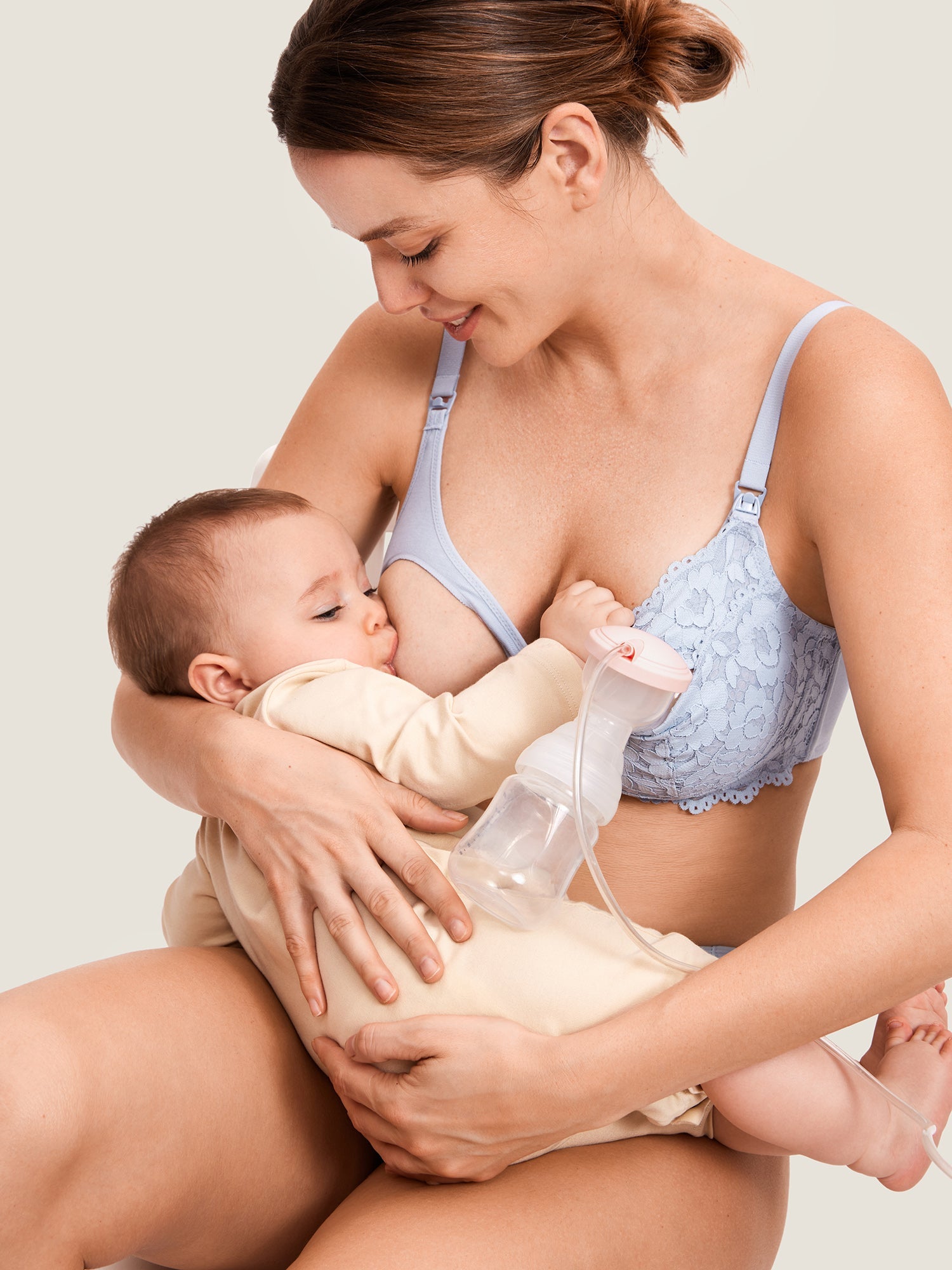 Handsfree pumpe-BH med bomullsfôr – ammebh og pumpe-BH i ett