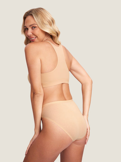 Ammebh med racerback og omslag – sømløs ammebralette Inbarely®