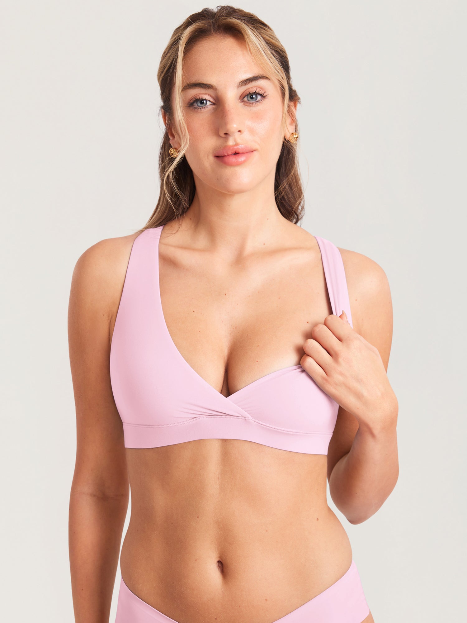 Ammebh med racerback og omslag – sømløs ammebralette Inbarely®