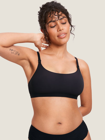 Sømløs ammebh med rund hals – Inbarely® ammebralette uten bøyle