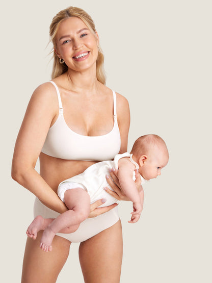 Sømløs ammebh med rund hals – Inbarely® ammebralette uten bøyle
