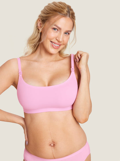 Sømløs ammebh med rund hals – Inbarely® ammebralette uten bøyle