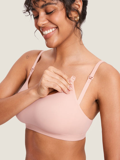 Sømløs ammebh med rund hals – Inbarely® ammebralette uten bøyle