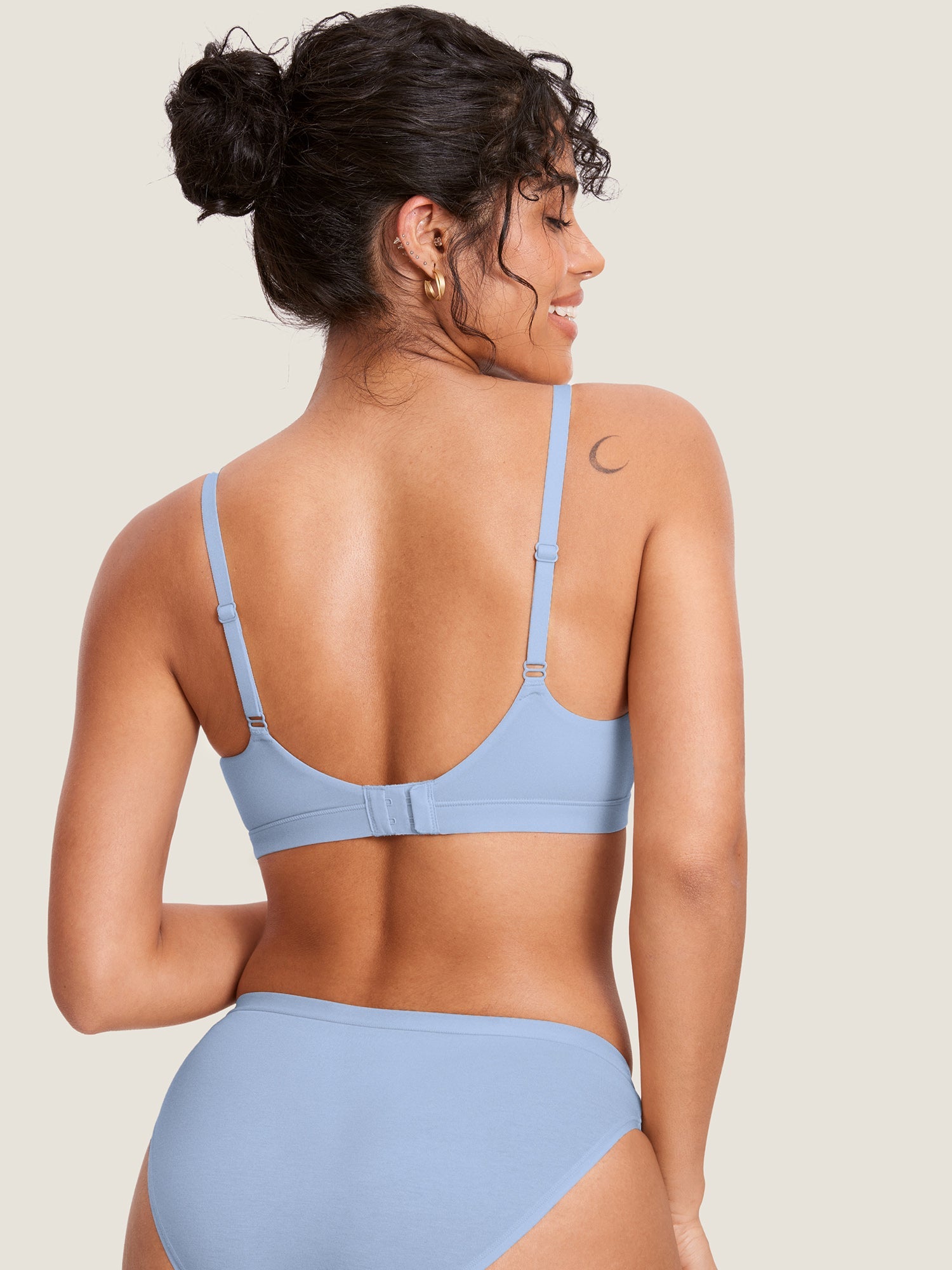 Sømløs ammebh med rund hals – Inbarely® ammebralette uten bøyle