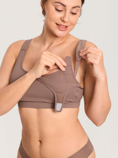 Handsfree pumpe-BH og ammebh i ett med borrelås – Natrelax®
