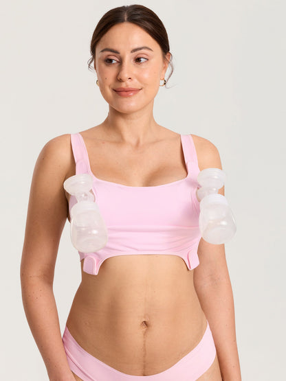 Handsfree pumpe-BH og ammebh i ett med borrelås – Natrelax®