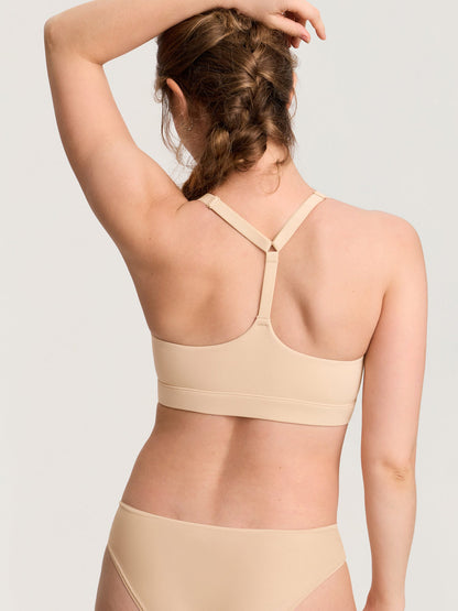 Ammebh med justerbar Y-rygg – Natrelax® ammebralette uten bøyle – Beige