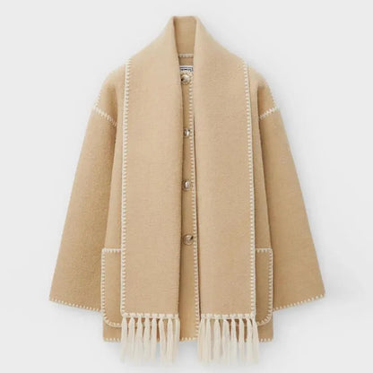 ELEGANT FRAKK MED SKJERF FOR KVINNER