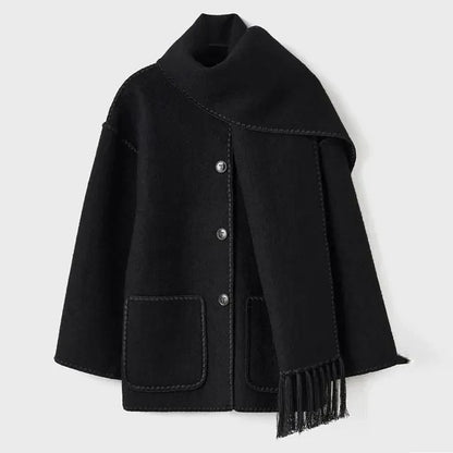 ELEGANT FRAKK MED SKJERF FOR KVINNER
