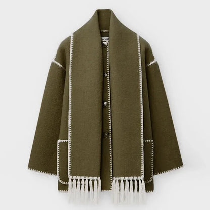 ELEGANT FRAKK MED SKJERF FOR KVINNER
