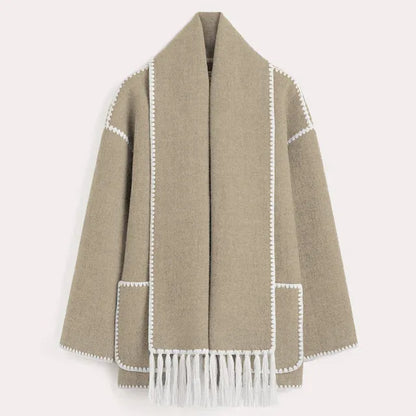 ELEGANT FRAKK MED SKJERF FOR KVINNER