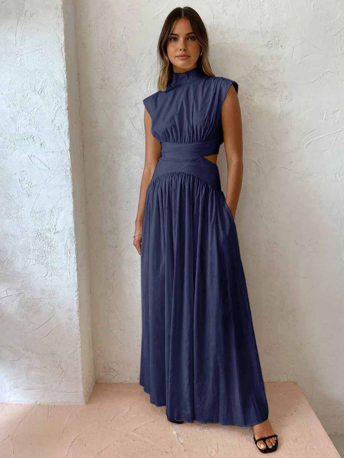 Elegant Ermeløs Formell Anledning Maxi Kjole