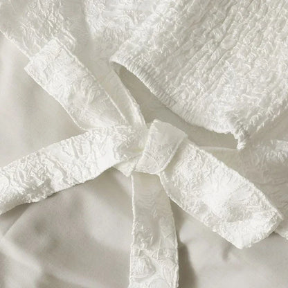 Fin sommerbluse med diamanter i koreansk stil