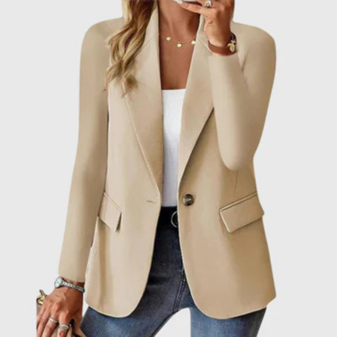 Cecile | Tilpasset blazer i ullblanding med én knapp