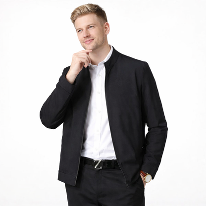 Herre Business Jakke – Elegant &amp; Formell | Luksus Dressjakke til Høst/Vår – Svart 001