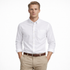Klassisk Oxford-skjorte for Menn – Regular Fit i Ensfarget Design | Smart Casual Skjorte til Høst 2025 – Beige hvit