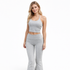 Dame 2-delt Sett – Sporty og Elegant Halter Topp med Vide Bukser – Grå