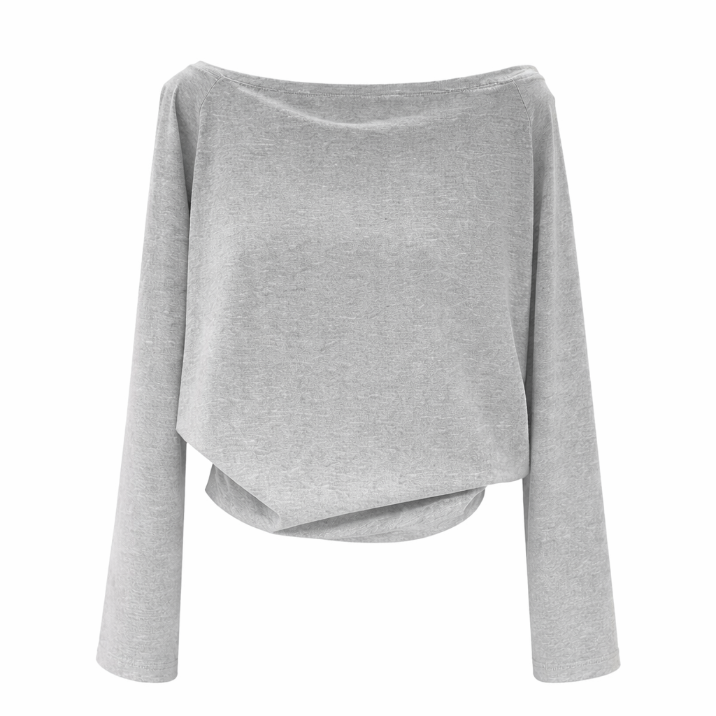 Damegenser med Én Skulder – Bomull, Langermet &amp; Trendy Design | Høst/Vinter