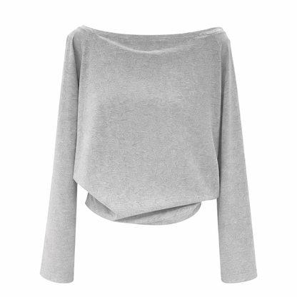 Damegenser med Én Skulder – Bomull, Langermet &amp; Trendy Design | Høst/Vinter