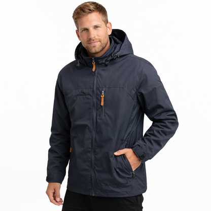 Vanntett Vindjakke for Menn – Taktisk Outdoor Jakke med Hette | Lett, Pustende &amp; Slitesterk Friluftsjakke (S–5XL)