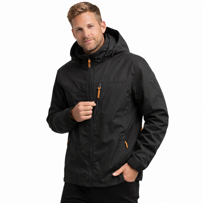 Vanntett Vindjakke for Menn – Taktisk Outdoor Jakke med Hette | Lett, Pustende &amp; Slitesterk Friluftsjakke (S–5XL)