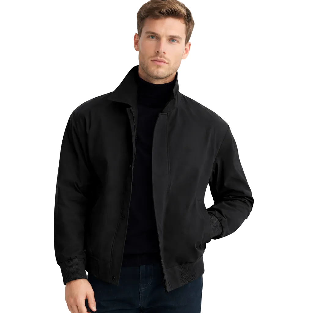 Herre Bomberjakke 2024 – Kort Jakke i Maillard-stil | Koreansk Fashion med Jakkeslag – Khaki