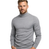 Myk Herregenser med Høy Hals – Ensfarget Vintergenser i Premium Kvalitet | Varm og Komfortabel Pullover for Menn – Svart