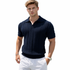 Sommer Polo T-skjorte til Herre – Slim Fit Strikket Mesh, Kortermet – 01 Hvit
