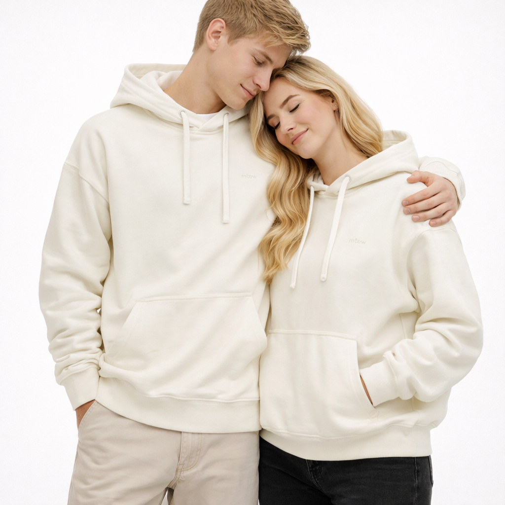 Unisex Hettegenser – Klassisk Ensfarget Hoodie | Komfortabel &amp; Allsidig Vårstil