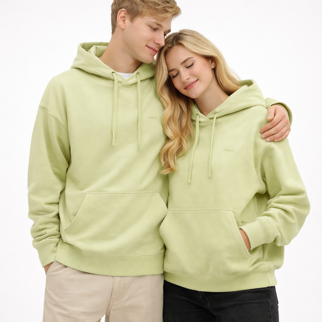 Unisex Hettegenser – Klassisk Ensfarget Hoodie | Komfortabel &amp; Allsidig Vårstil