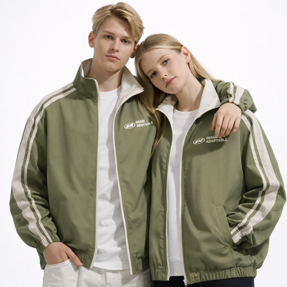 Vendbar Jakke for Par – Vindtett &amp; Vannavvisende Ytterjakke | Unisex Outdoor Jakke med Lange Ermer