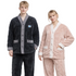 Matchende Par-Pysjamas i Varm Flanell – 2-delt Vintersett til Dame & Herre | Tykk Nattøy/Loungewear – VK003 VK002