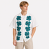 Hawaii Skjorte til Herre – Kortermet Lyocellskjorte med Retro Print – Beige