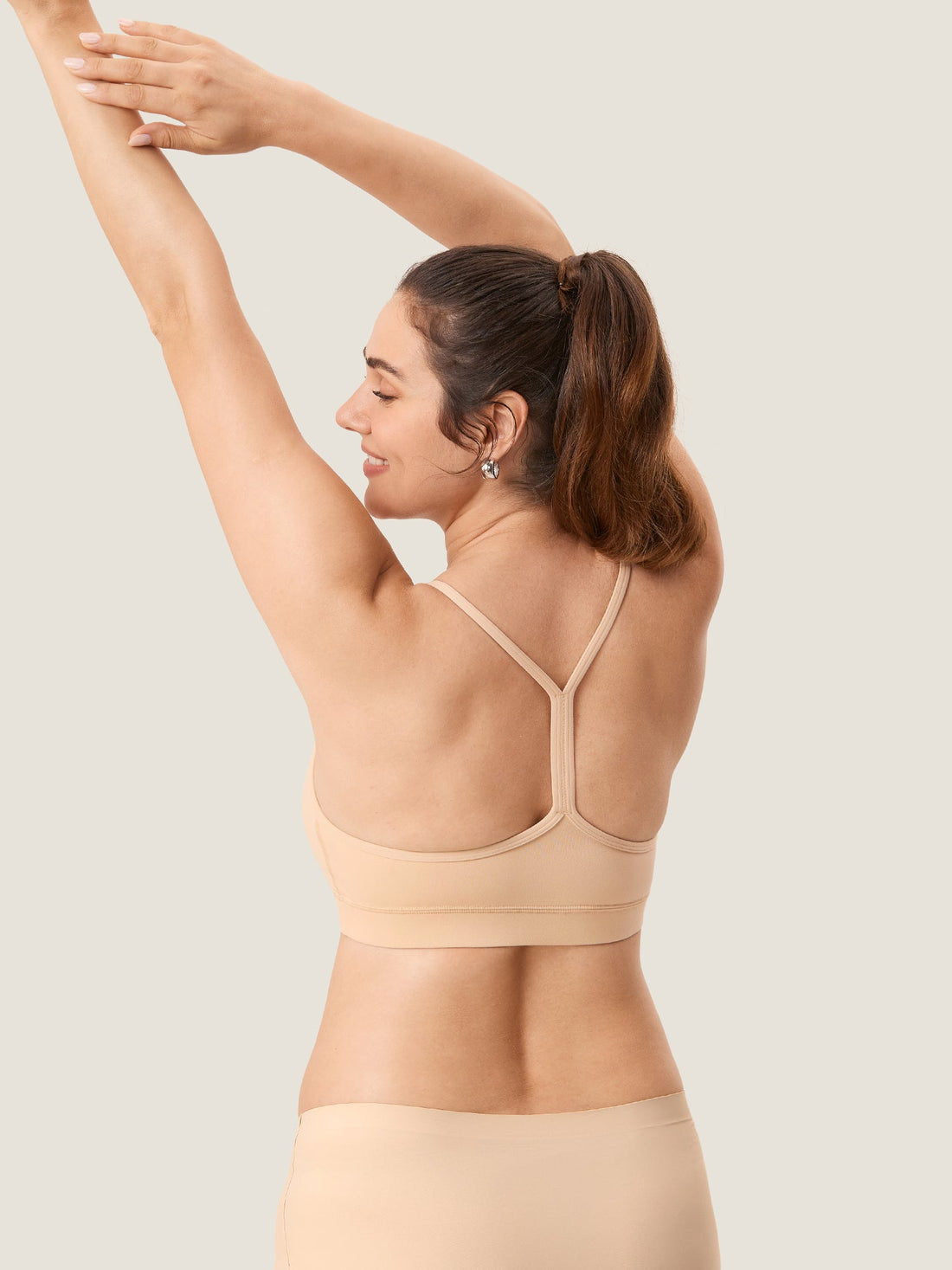 Amme sports-BH med Y-rygg – Natrelax® trenings-BH for ammende – Beige