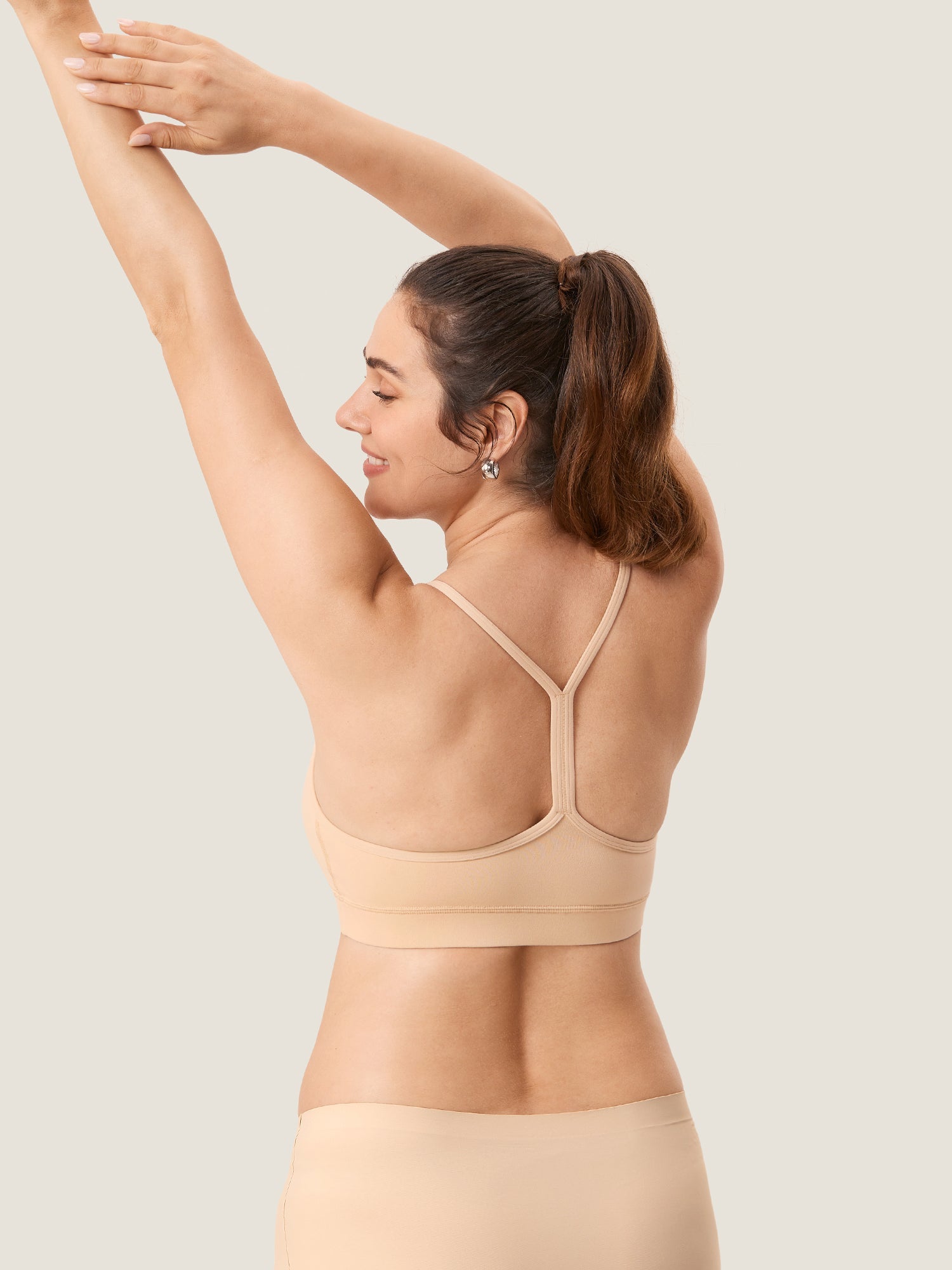 Amme sports-BH med Y-rygg – Natrelax® trenings-BH for ammende – Beige