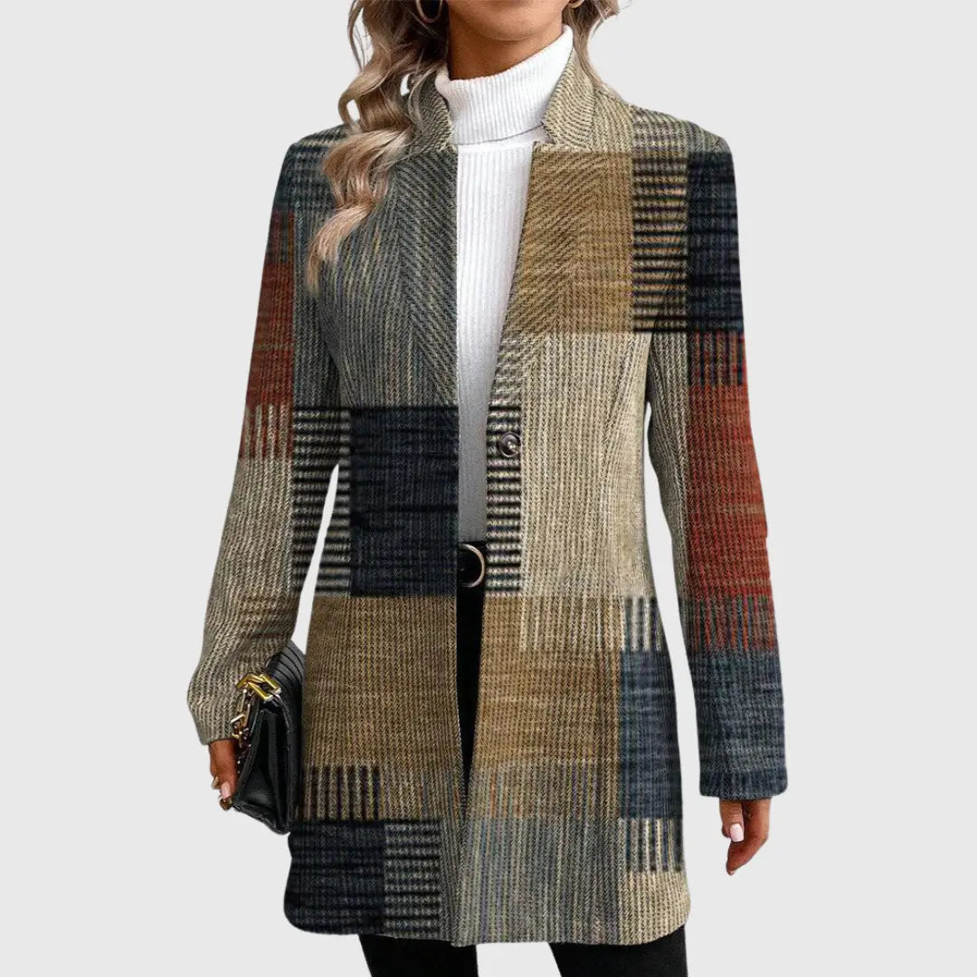 Klaerigo | Elegant mønstret blazer – S