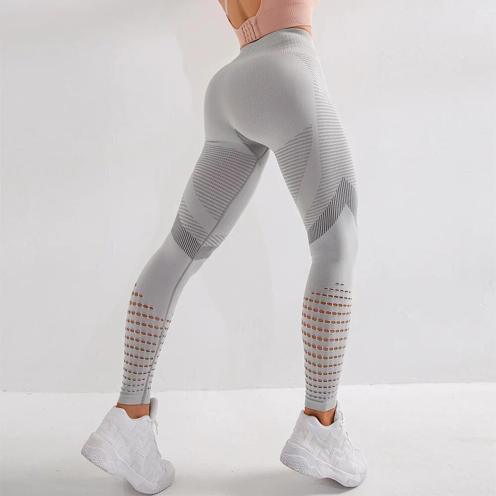 Yoga-bukser med avkortet elastikk for kvinner
