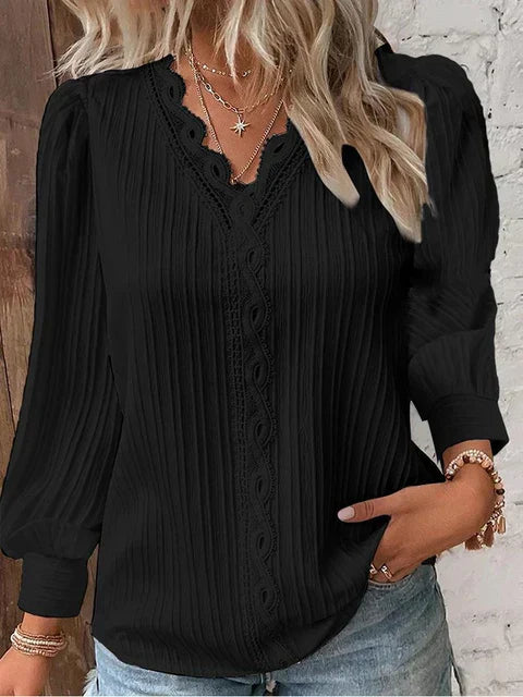 Elegante, ensfargede blondetopper