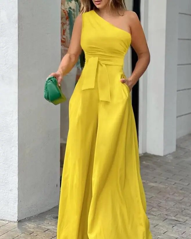 Jumpsuit med vide ben
